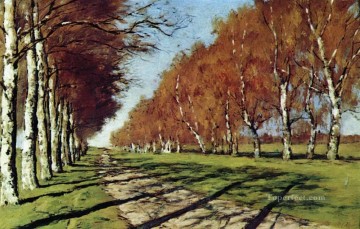 Isaac Ilich Levitan Painting - Gran carretera soleado día de otoño de 1897 Isaac Levitan